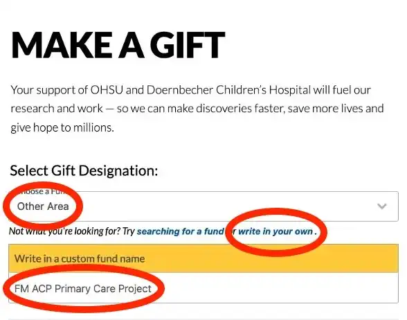 ohsu foundation make a gift webpage detail